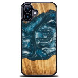Drevený kryt na mobil so živicou iPhone 17 - 4 Živly - Vietor