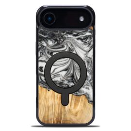 Drevený kryt na mobil so živicou iPhone 17 Air - 4 Živly - Zem MagSafe