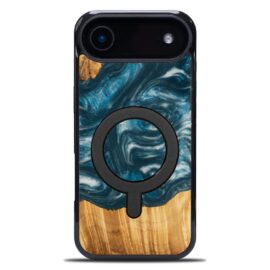 Drevený kryt na mobil so živicou iPhone 17 Air - 4 Živly - Vietor MagSafe