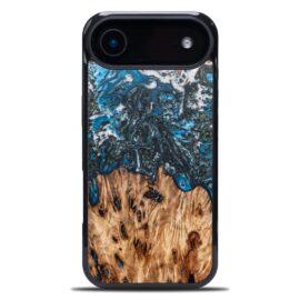 Drevený kryt na mobil so živicou iPhone 17 Air - Planéty - Zem