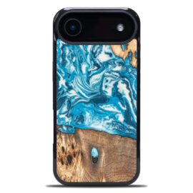 Drevený kryt na mobil so živicou iPhone 17 Air - Planéty - Uran