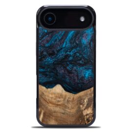 Drevený kryt na mobil so živicou iPhone 17 Air - Planéty - Neptun
