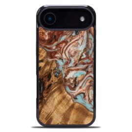 Drevený kryt na mobil so živicou iPhone 17 Air - Planéty - Jupiter