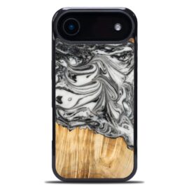 Drevený kryt na mobil so živicou iPhone 17 Air - 4 Živly - Zem
