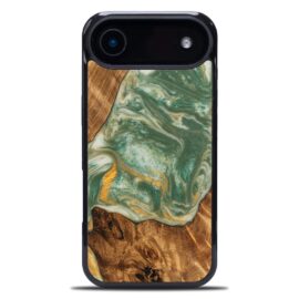 Drevený kryt na mobil so živicou iPhone 17 Air - 4 Živly - Voda