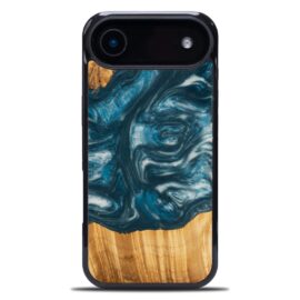 Drevený kryt na mobil so živicou iPhone 17 Air - 4 Živly - Vietor