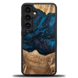 Drevený kryt na mobil so živicou Samsung Galaxy S25 - Planéta - Neptun