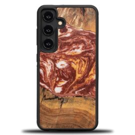 Drevený kryt na mobil so živicou Samsung Galaxy S25 - Planéta - Mars