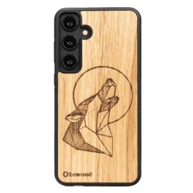 Drevený kryt na mobil Samsung Galaxy S25 Plus Vlk Dub
