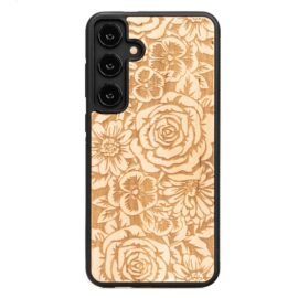 Drevený kryt na mobil Samsung Galaxy S25 Plus Ruže Aniegre