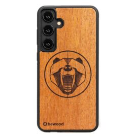 Drevený kryt na mobil Samsung Galaxy S25 Plus Medveď Merbau