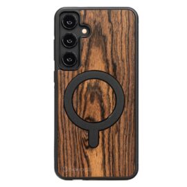 Drevený kryt na mobil Samsung Galaxy S25 Plus BOCOTE s MagSafe