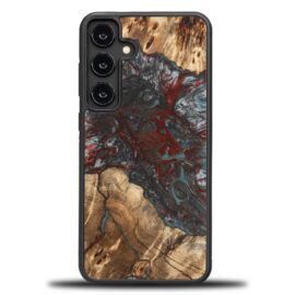 Drevený kryt na mobil so živicou Samsung Galaxy S25 Plus - Planéta - Pluto