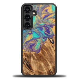 Drevený kryt na mobil so živicou Samsung Galaxy S25 Plus - Planéta - Merkur