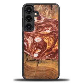 Drevený kryt na mobil so živicou Samsung Galaxy S25 Plus - Planéta - Mars