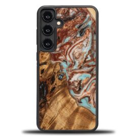 Drevený kryt na mobil so živicou Samsung Galaxy S25 Plus - Planéta - Jupiter