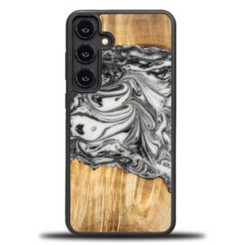 Drevený kryt na mobil so živicou Samsung Galaxy S25 Plus - 4 živly - zem