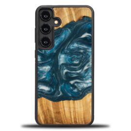 Drevený kryt na mobil so živicou Samsung Galaxy S25 Plus - 4 živly - vzduch