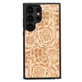 Drevený kryt na mobil Samsung Galaxy S25 Ultra Ruže Aniegre