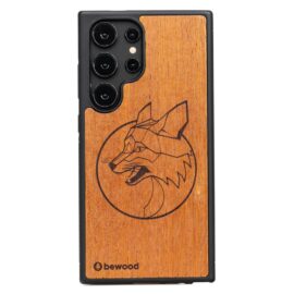 Drevený kryt na mobil Samsung Galaxy S25 Ultra Líška Merbau