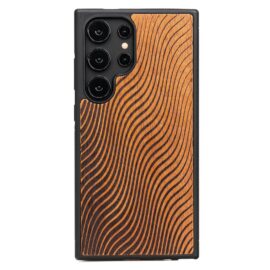 Drevený kryt na mobil Samsung Galaxy S25 Ultra Vlny Merbau