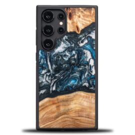 Drevený kryt na mobil so živicou Samsung Galaxy S25 Ultra - Planéta - Zem