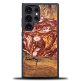 Drevený kryt na mobil so živicou Samsung Galaxy S25 Ultra - Planéta - Mars