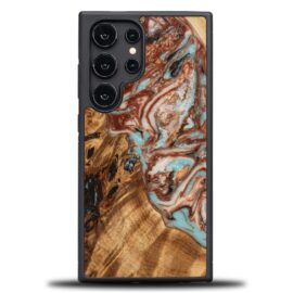Drevený kryt na mobil so živicou Samsung Galaxy S25 Ultra - Planéta - Jupiter