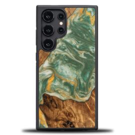 Drevený kryt na mobil so živicou Samsung Galaxy S25 Ultra - 4 živly - voda