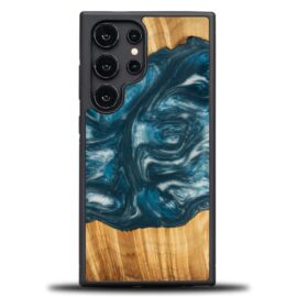 Drevený kryt na mobil so živicou Samsung Galaxy S25 Ultra - 4 živly - vzduch