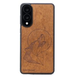 Drevený kryt na mobil Samsung Galaxy S25 Edge Vlk Imbuia