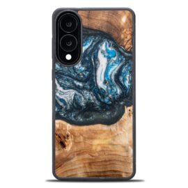 Drevený kryt na mobil so živicou Samsung Galaxy S25 Edge - Planéta - Zem