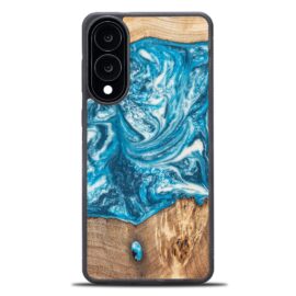 Drevený kryt na mobil so živicou Samsung Galaxy S25 Edge - Planéta - Uran