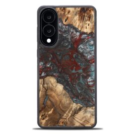 Drevený kryt na mobil so živicou Samsung Galaxy S25 Edge - Planéta - Pluto