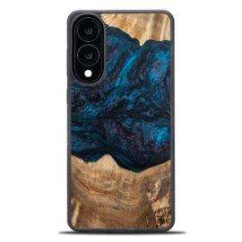 Drevený kryt na mobil so živicou Samsung Galaxy S25 Edge - Planéta - Neptun
