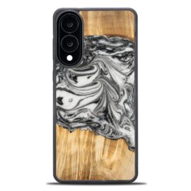 Drevený kryt na mobil so živicou Samsung Galaxy S25 Edge - 4 živly - zem