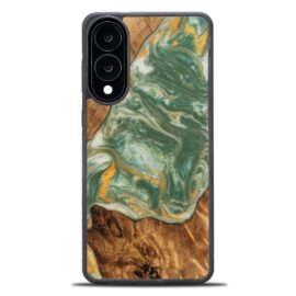 Drevený kryt na mobil so živicou Samsung Galaxy S25 Edge - 4 živly - voda