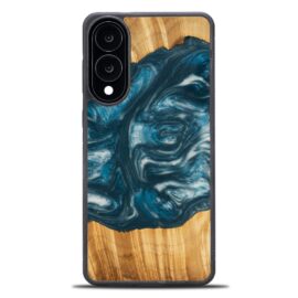 Drevený kryt na mobil so živicou Samsung Galaxy S25 Edge - 4 živly - vzduch