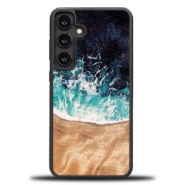 Drevený kryt na mobil so živicou Samsung Galaxy S25 Plus - Dream Island