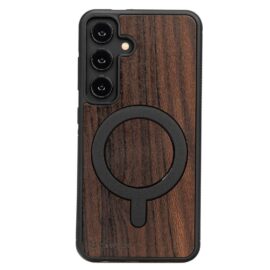 Drevený kryt na mobil Samsung Galaxy S25 FE Ziricote s MagSafe