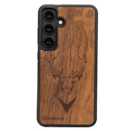 Drevený kryt na mobil Samsung Galaxy S25 FE Jeleň Imbuia