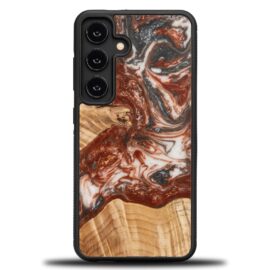 Drevený kryt na mobil so živicou Samsung Galaxy S25 FE - Planéta - Venuša