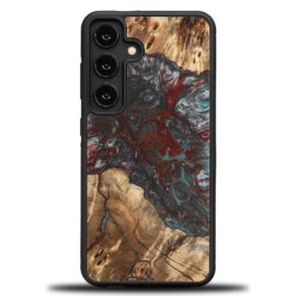 Drevený kryt na mobil so živicou Samsung Galaxy S25 FE - Planéta - Pluto