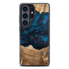 Drevený kryt na mobil so živicou Samsung Galaxy S26 Ultra - Planéta - Neptun