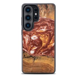 Drevený kryt na mobil so živicou Samsung Galaxy S26 Ultra - Planéta - Mars
