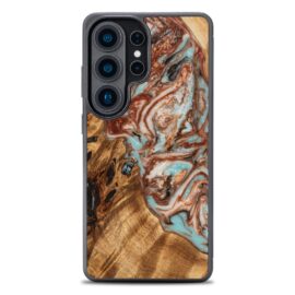 Drevený kryt na mobil so živicou Samsung Galaxy S26 Ultra - Planéta - Jupiter