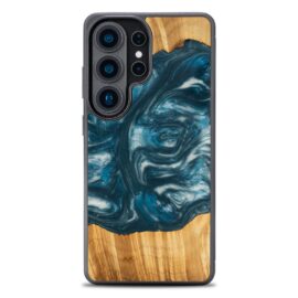 Drevený kryt na mobil so živicou Samsung Galaxy S26 Ultra - 4 živly - vzduch