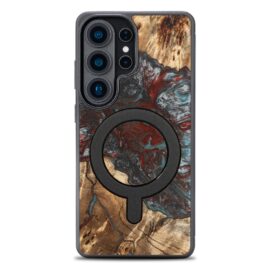 Drevený kryt na mobil so živicou Samsung Galaxy S26 Ultra - Planéta - Pluto s MagSafe