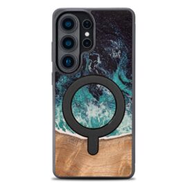 Drevený kryt na mobil so živicou Samsung Galaxy S26 Ultra - Dream Island s MagSafe