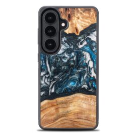 Drevený kryt na mobil so živicou Samsung Galaxy S26 - Planéta - Zem